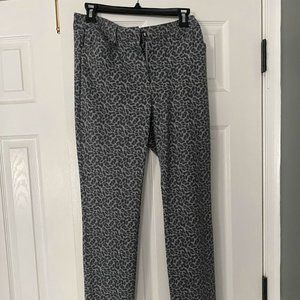 Excellent Condition Calvin Klein Gray Cheetah Print Pants Sz 6